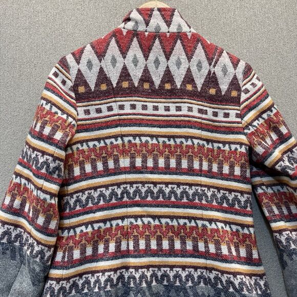 Young Threads Coat Jacket Women's Medium Southwest Aztec Tribal Pattern - Picture 4 of 9